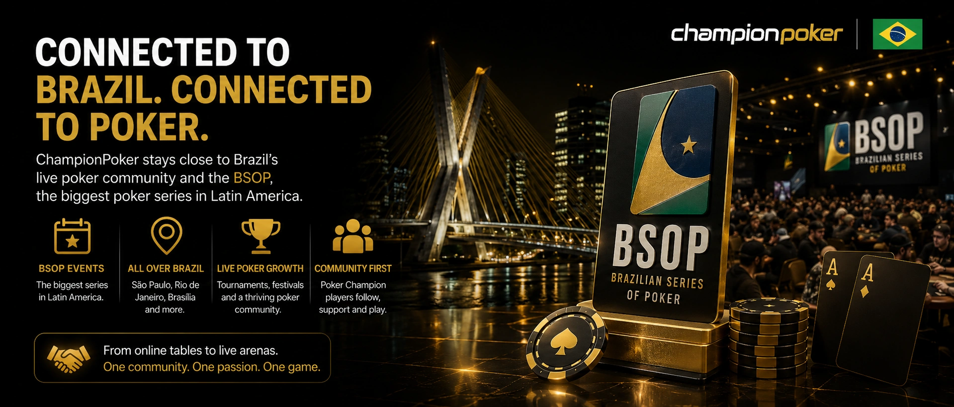 Champion Poker connection with BSOP and Brazil’s live poker scene