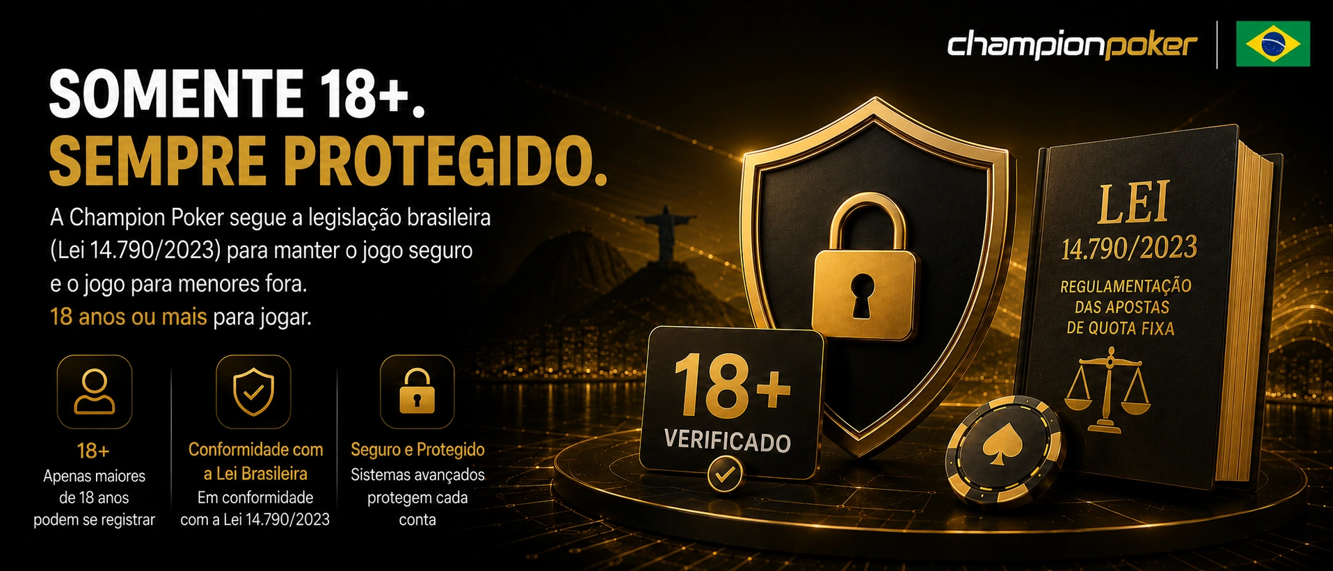 Ferramentas de jogo responsável do Champion Poker para usuários brasileiros